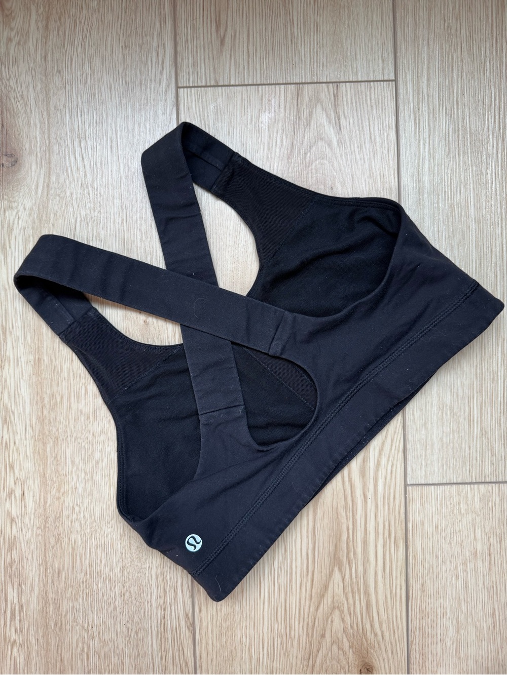 lululemon black sports bra size 8